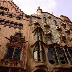 Gaudï is overal: Casa Batllo op de Passeig de Gracia in barcelona