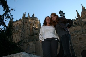 Flashback naar Salamanca: Catedral Viejo y Nuevo met vriendinnetje Corien