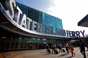 Entrance to Staten Island Ferry in NYC