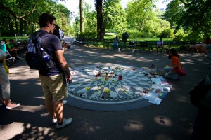 John Lennon memorial in Central Park NYC