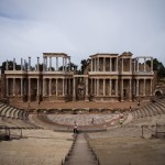 Ruines Romeins theater in Merida