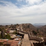 Great wall of India in Kumbhalargh Fort